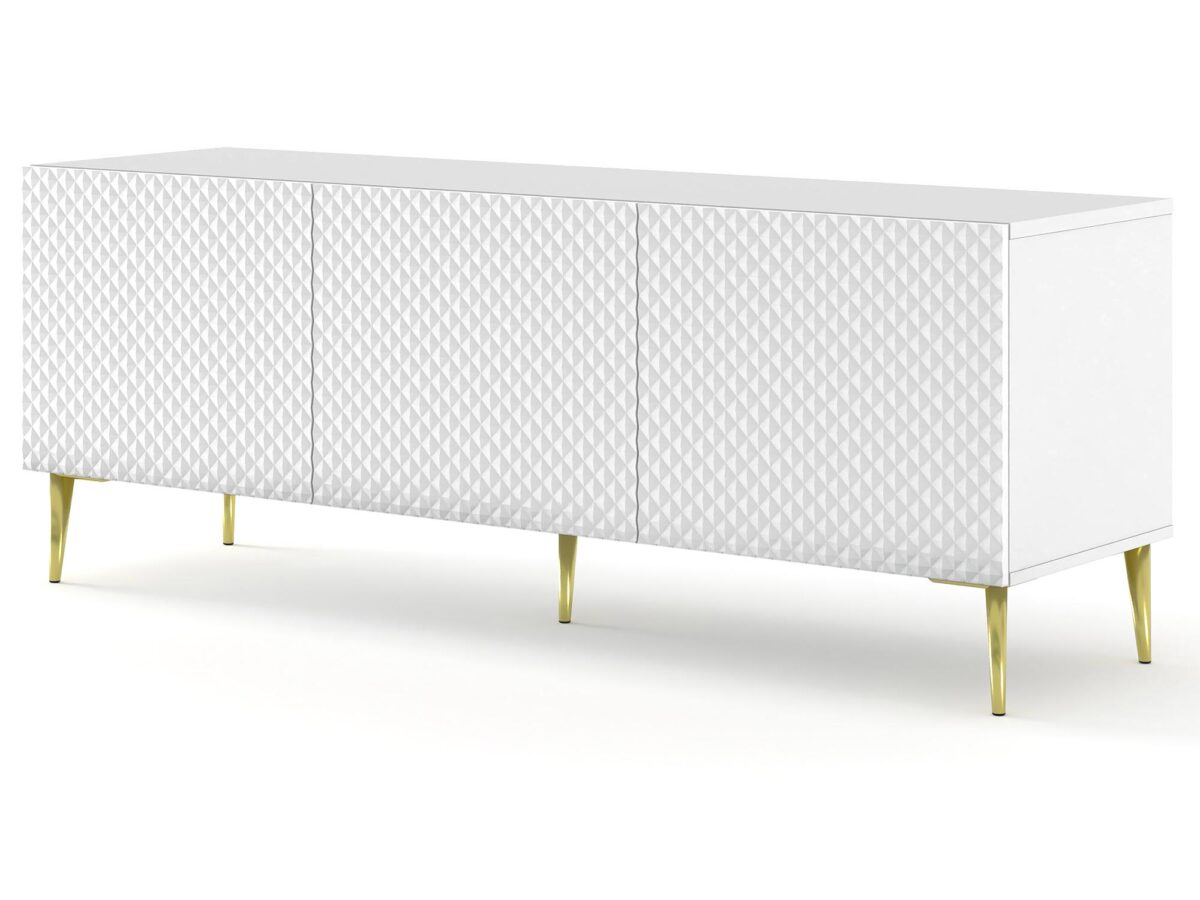 Stylowa Szafka RTV 150 cm Navia Nogi Typu Szpilki