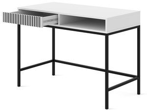 Miniaturka 10 - Biała toaletka z pionowymi listwami, styl skandynawski