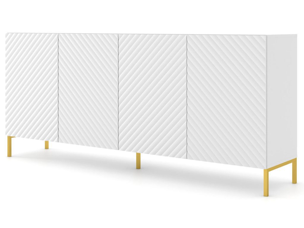 Przestronna Komoda Loom 200 cm z Metalowymi Nóżkami