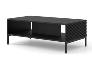 Miniaturka 9 - Nowoczesna czarna ława z pionowymi listwami, styl minimalistyczny