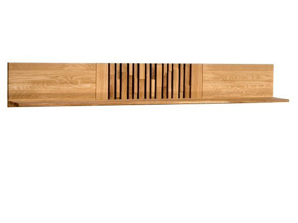 Drewniana półka ścienna, dąb litego drewna, styl nowoczesny