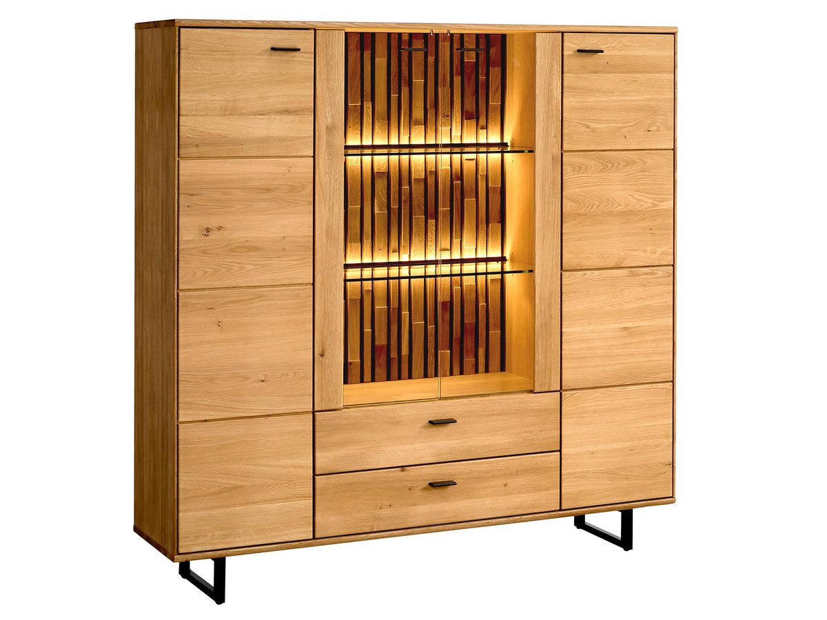 Stylowa Witryna na Metalowych Nóżkach Sole