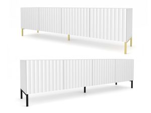 Miniaturka 15 - Aranżacja białej oraz czarnej szafki złote i czarne nózki