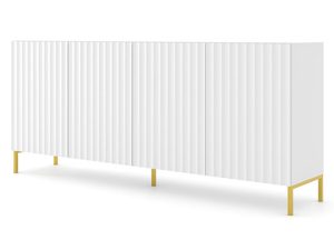 Miniaturka 8 - Komoda biała ze złotymi nóżkami w stylu nowoczesnym