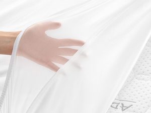 Miniaturka 6 - Miękka nakładka ochronna na materac z elastycznym materiałem kolor biały