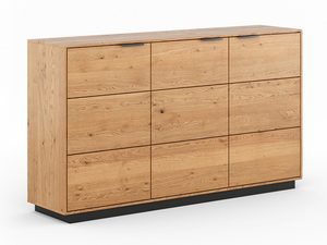 Miniaturka 12 - Nowoczesna komoda dębowa z subtelnym usłojeniem drewna