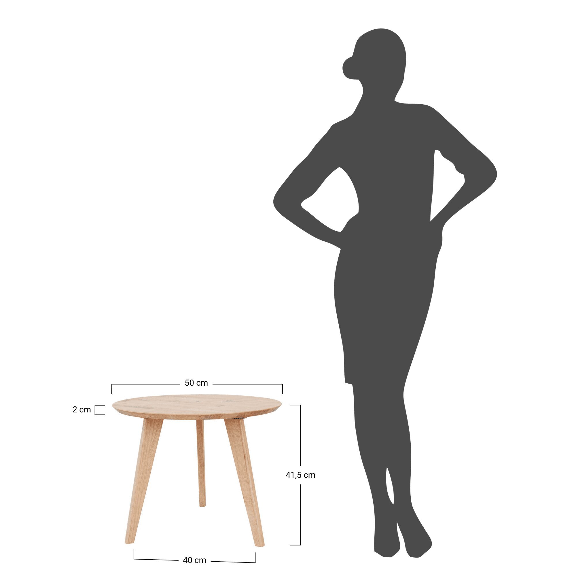 Okrągły stół z litego drewna dębowego, styl minimalistyczny Okrągły stół z litego drewna dębowego, styl minimalistyczny