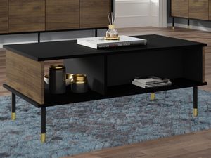 Miniaturka 3 - Designerski stolik kawowy z funkcjonalnymi półkami