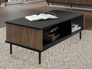 Miniaturka 2 - Czarny stolik kawowy z matowym blatem