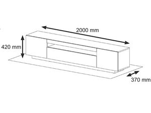 Miniaturka 6 - Wymiary szafki RTV