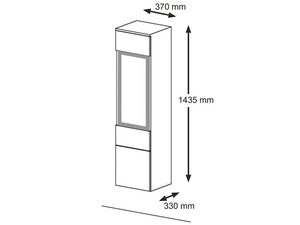 Miniaturka 5 - Rysunek techniczny witryny wiszącej