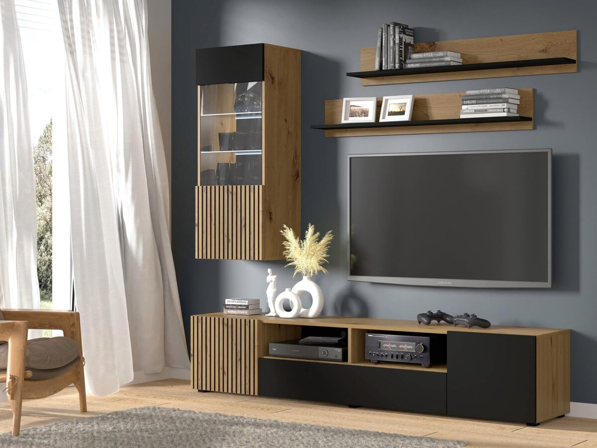 Innowacyjna Meblościanka Merve D do Pokoju Dziennego