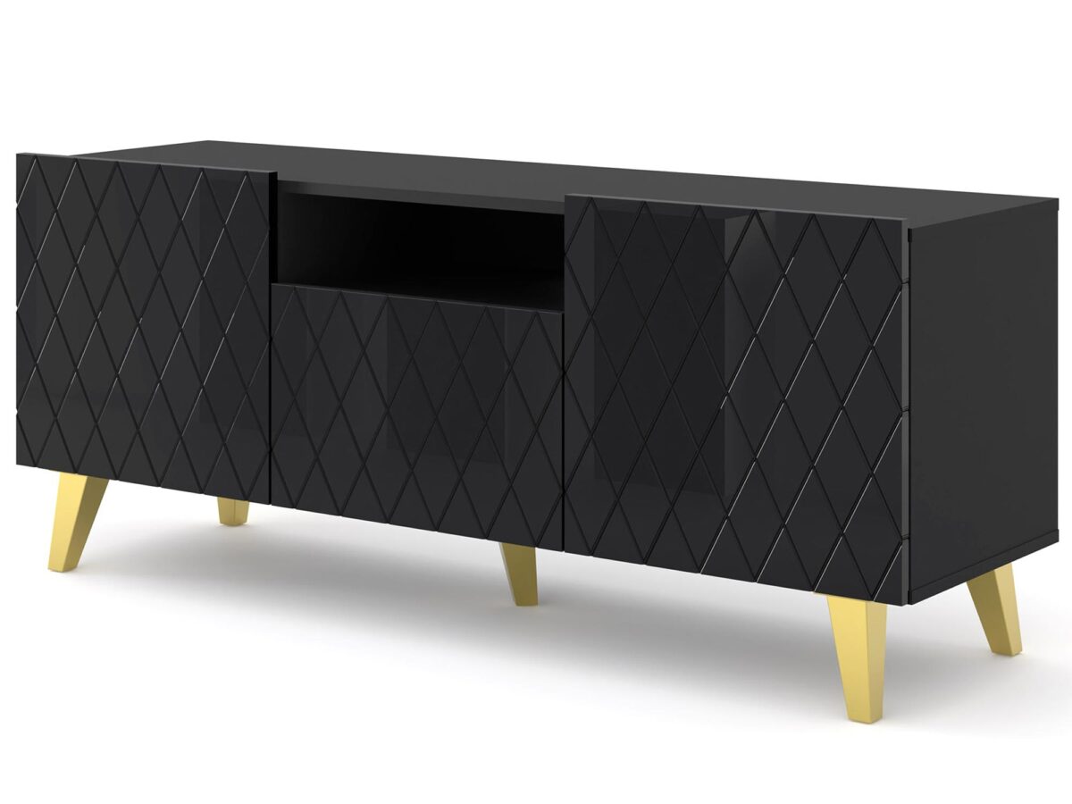 Szafka RTV 145 cm Bellagio Wysoki Połysk