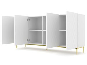 Miniaturka 10 - Luksusowa biała komoda