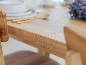 Miniaturka 9 - Stół dębowy z prostokątnym blatem, naturalne drewno