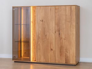 Miniaturka 3 - Witryna z przeszkleniem i podświetleniem LED do salonu