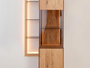 Miniaturka 1 - Nowoczesna witryna do salonu z oświetleniem LED