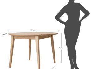 Miniaturka 5 - Detal konstrukcji nóg stołu dębowego, skandynawski design