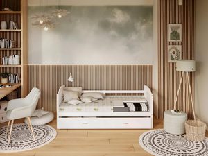 Miniaturka 1 - Materac z pokrowcem z włóknami bambusa kolor biały