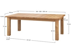 Miniaturka 18 - Drewniany stół dębowy z funkcją rozkładania, nowoczesny design