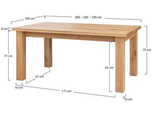 Miniaturka 20 - Drewniany stół rozkładany z litego dębu, nowoczesny design
