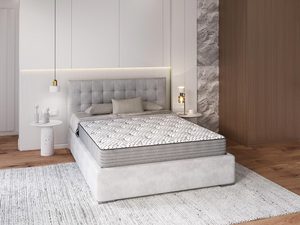 Miniaturka 1 - Materac z pokrowcem z włóknami bambusa kolor biały