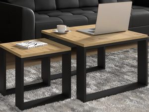 Miniaturka 4 - Podwójne stoliki kawowe w kształcie kwadratu