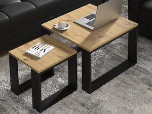 Miniaturka 5 - Podwójny stolik kawowy w stylowym salonie