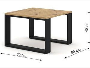 Miniaturka 8 - Nowoczesny stolik kawowy w stylu loftowym