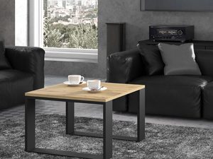 Miniaturka 2 - Nowoczesny stolik z metalową podstawą w aranżacji wnętrza