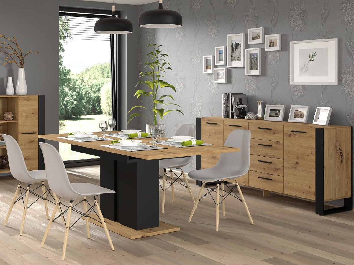 Aranżacja stylowej drewnianej komody