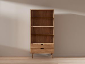 Miniaturka 1 - Regał z drewna dębowego nowoczesny