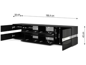 Miniaturka 18 - Stojąca szafka RTV z wymiarami