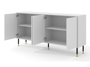 Miniaturka 8 - Klasyczna komoda biała z designerskimi nóżkami