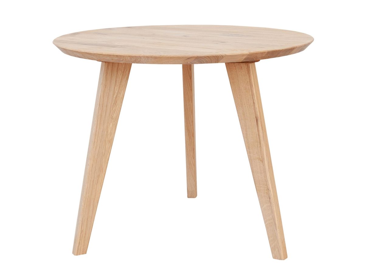 Dębowa Ława Okrągła Basic 50 cm