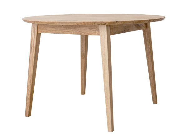 Stół dębowy z naturalnym wykończeniem, minimalistyczny design