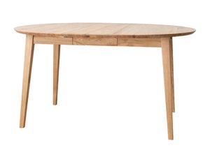 Miniaturka 5 - Okrągły stół dębowy, prosty design, naturalne wykończenie