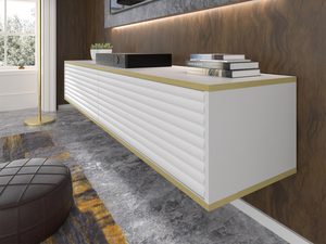 Miniaturka 4 - Zbliżenie na frezowane fronty eleganckiej komody