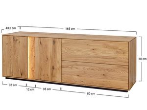 Miniaturka 13 - Wymiary techniczne szafki RTV z podśw9etleniem
