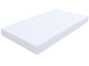 Miniaturka 1 - Detal pokrowca na materac z oddychającą powłoką i pikowanym wzorem kolor biały