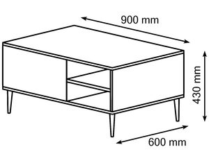 Miniaturka 14 - Wymiary stolika w stylu glamour