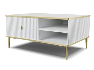 Miniaturka 5 - Biały stolik kawowy w stylu glamour