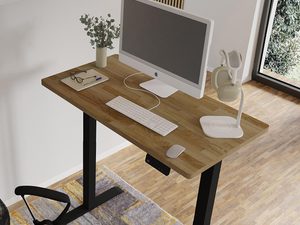 Miniaturka 19 - Nowoczesne biurko z regulacją wysokości i drewnianym blatem