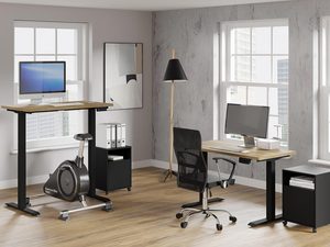 Miniaturka 15 - Drewniane biurko z regulacją wysokości do stylowego wnętrza