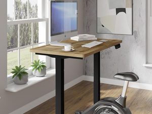 Miniaturka 17 - Nowoczesne biurko z drewnianym blatem do stylowego biura