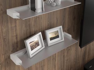 Miniaturka 13 - Półka ścienna w białym kolorze, elegancki styl, 60 cm długości