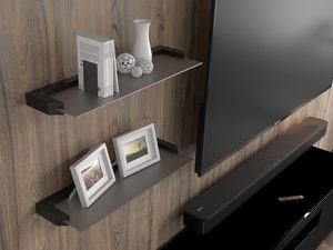 Miniaturka 21 - Czarna półka ścienna, nowoczesny design, styl industrialny