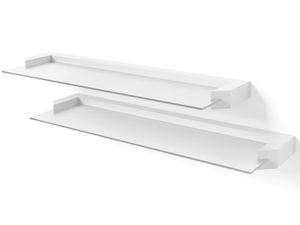 Miniaturka 8 - Biała półka ścienna, nowoczesny design, styl skandynawski