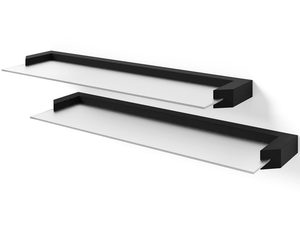 Miniaturka 16 - Czarna półka ścienna, minimalistyczna, nowoczesny styl