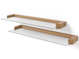 Miniaturka 24 - Drewniana półka ścienna, dębowa, styl minimalistyczny